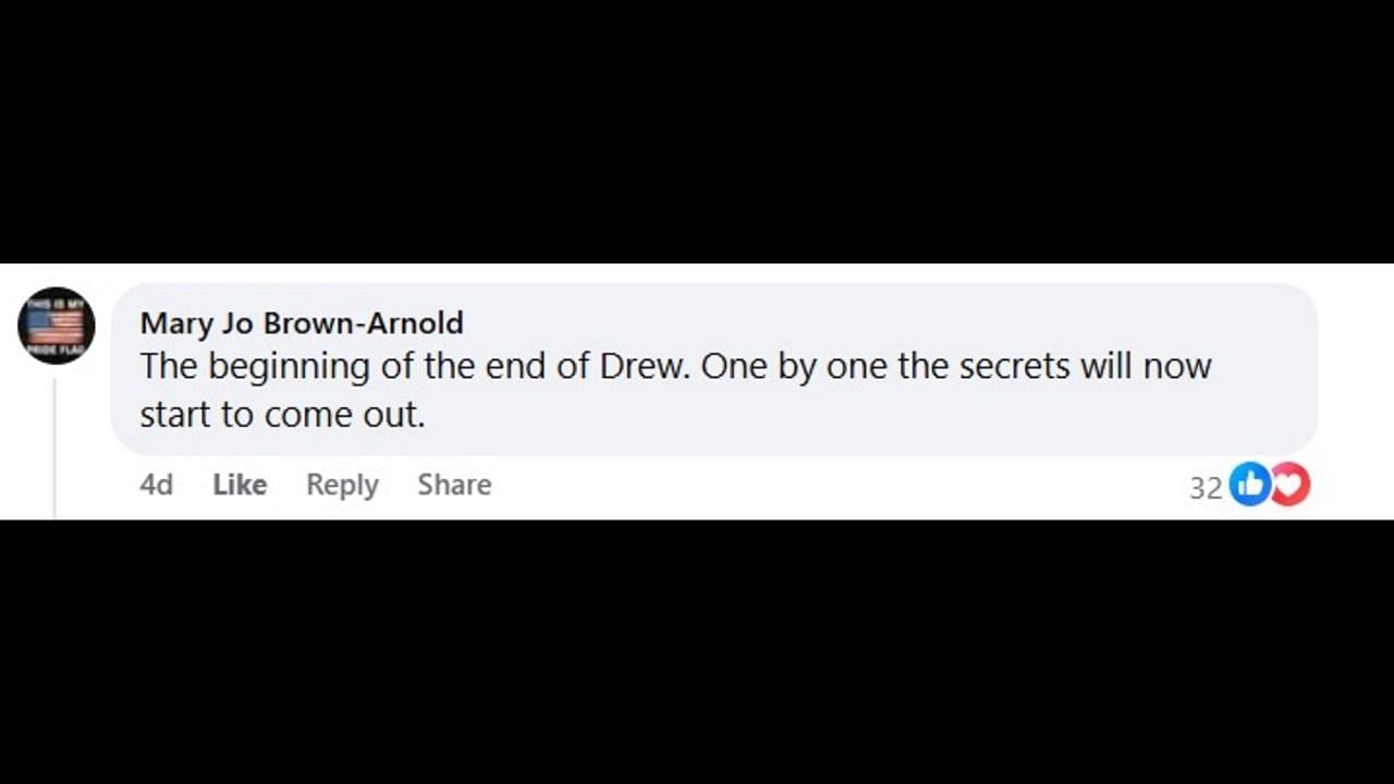 A post made by a fan, discussing Drew's fate (Image via Facebook/General Hospital Fans - Official)